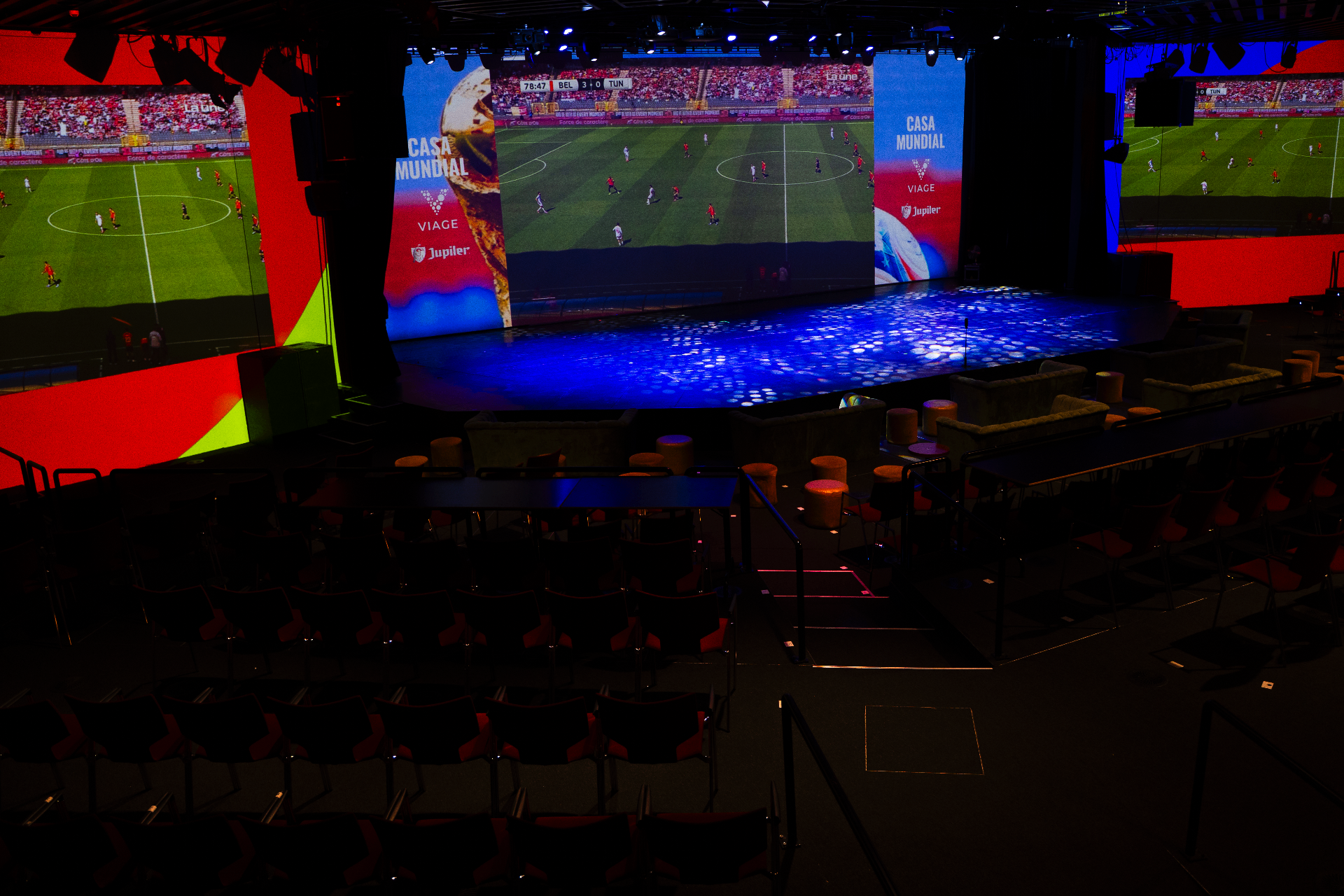 Atmospheric match-night view inside CASA MUNDIAL